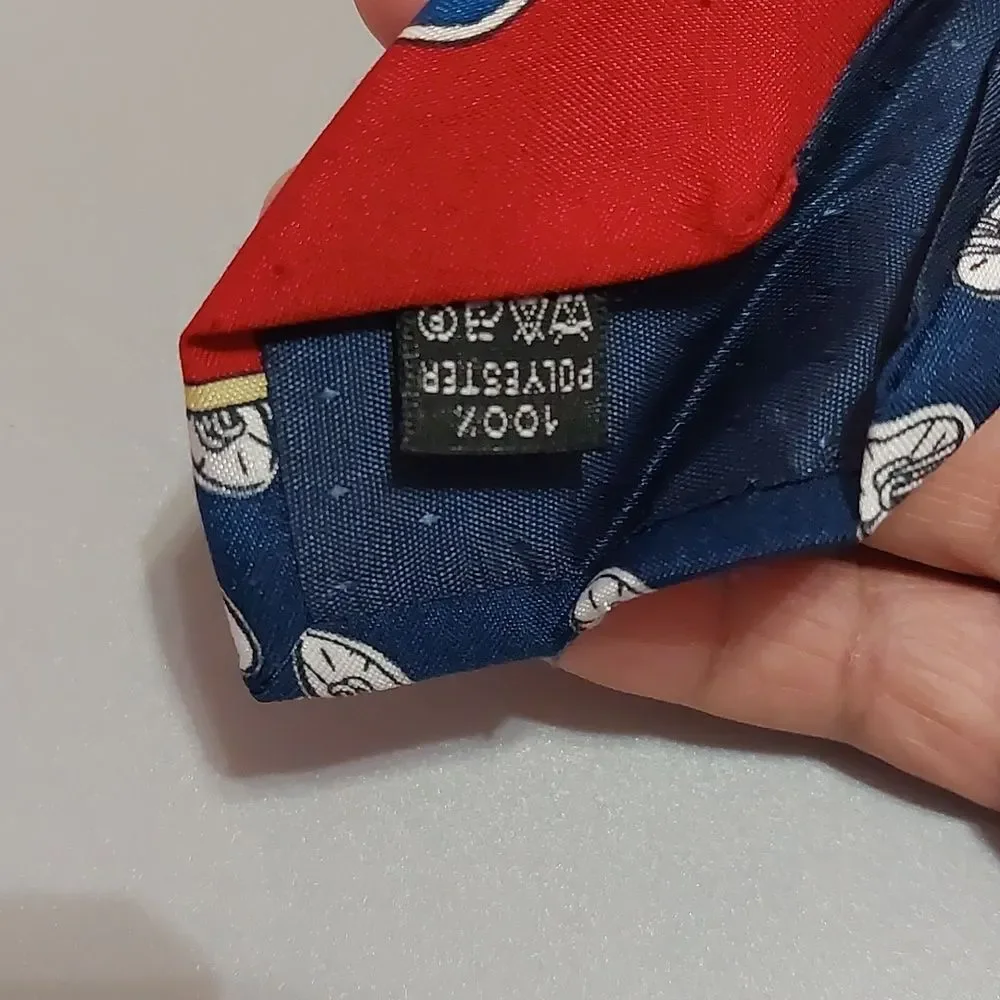 Vintage Disney Mickey Unlimited Goofy No 1  Cyclist Neck Tie Made In Italy